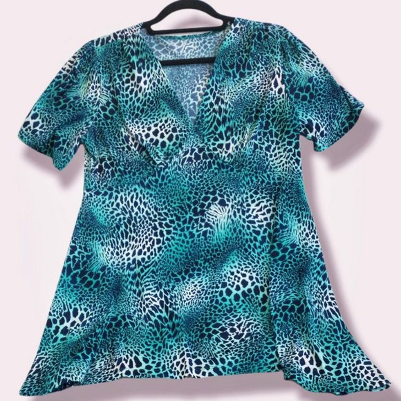 Animal Print Tunic Top, Plus Size - Picture 1 of 1
